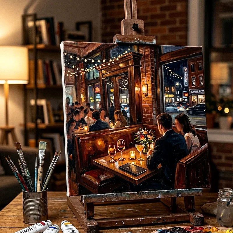 15 Date Night Canvas Painting Ideas for Couples