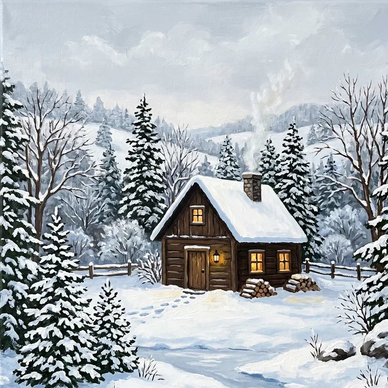 Winter Painting Ideas for Beginners