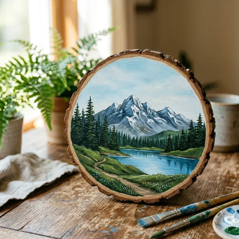 Wood Slice Painting Ideas