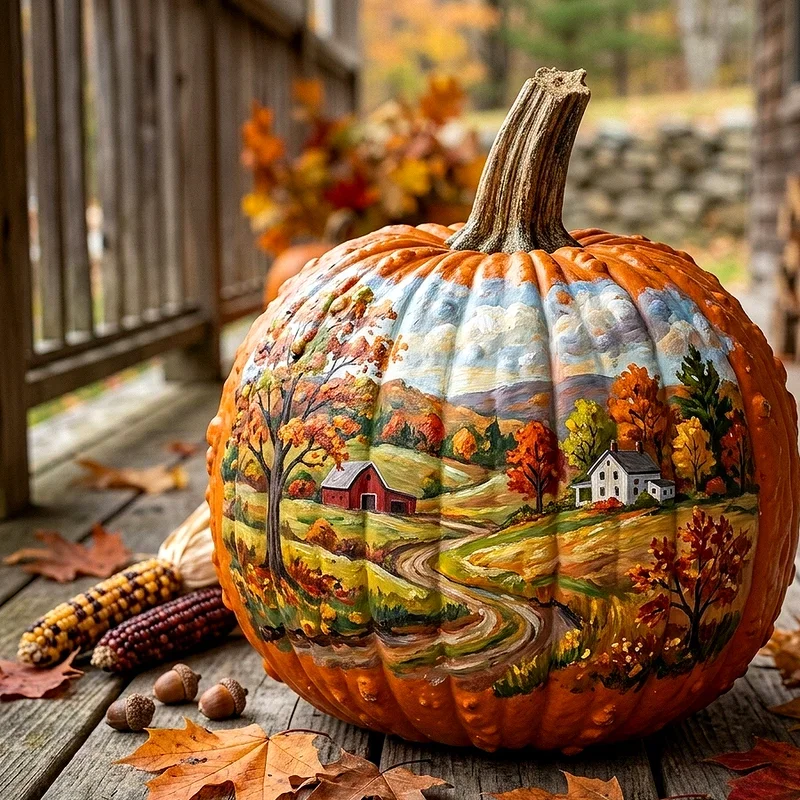 15 Bumpy Pumpkin Painting Ideas for Fall Decor