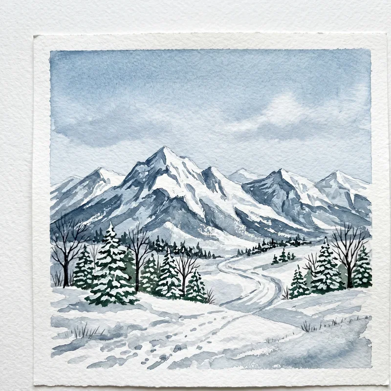 Winter Painting Ideas for Beginners