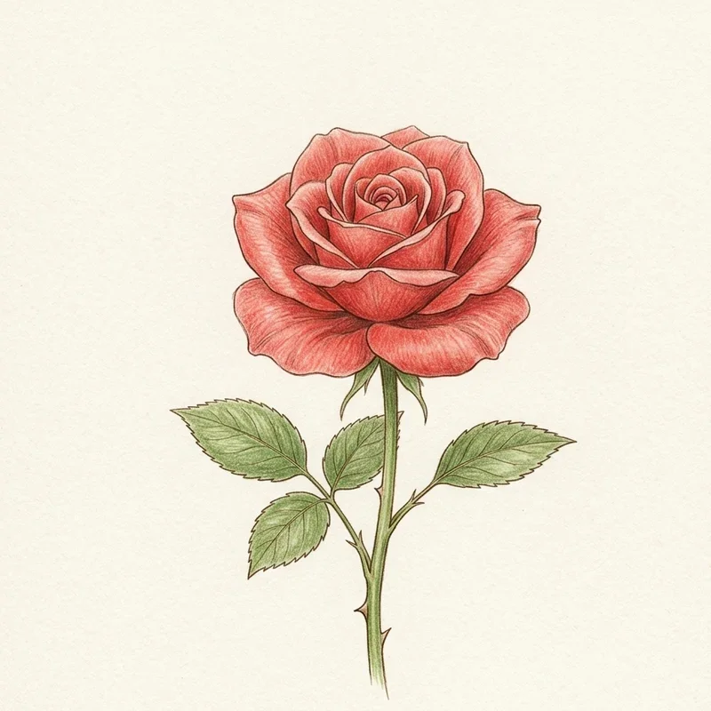 How to Make a Rose Drawing