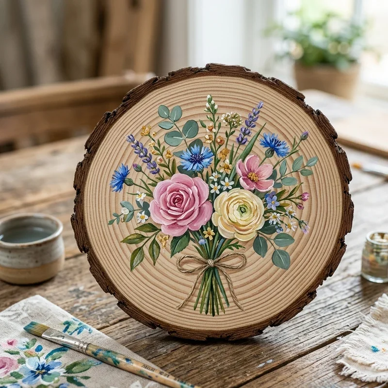 Wood Slice Painting Ideas