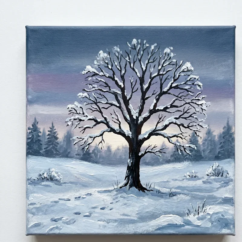 Winter Painting Ideas for Beginners
