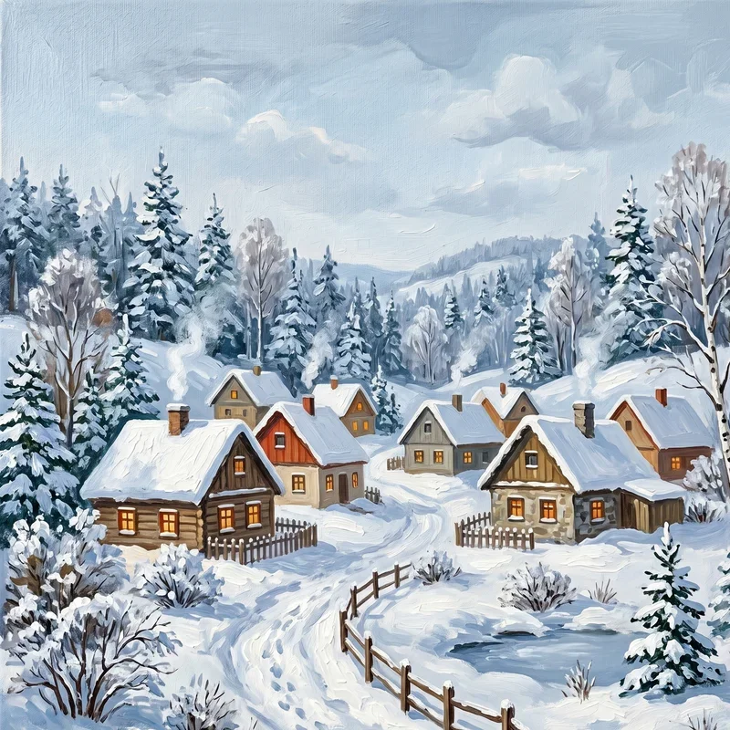 Winter Painting Ideas for Beginners