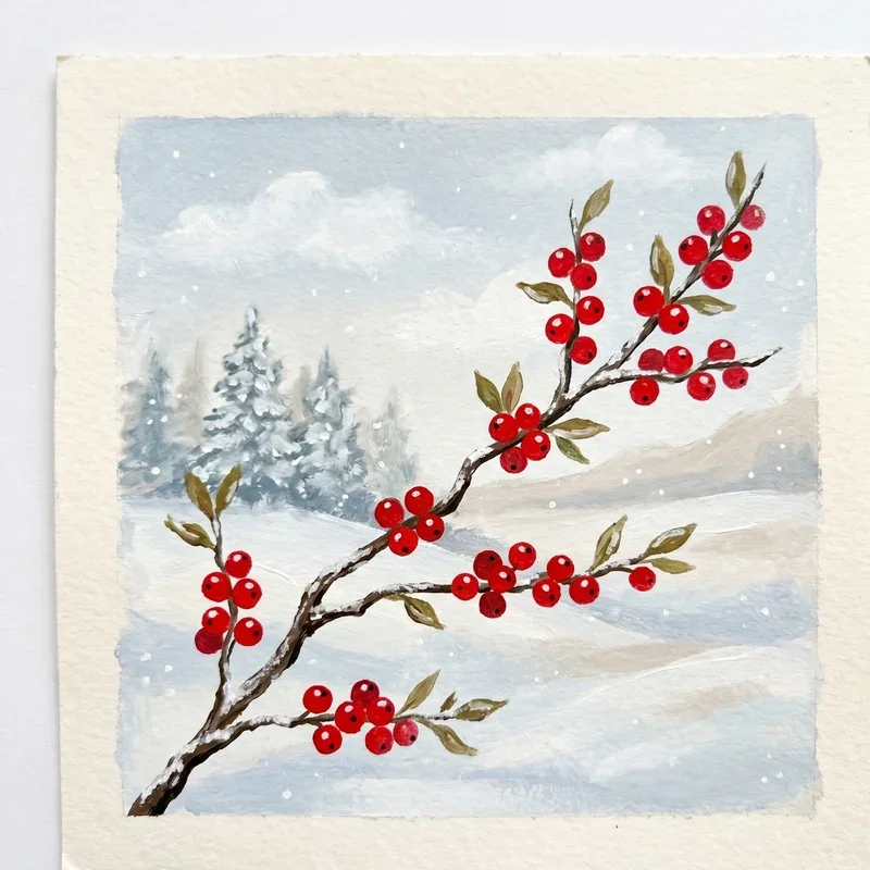 Winter Painting Ideas for Beginners