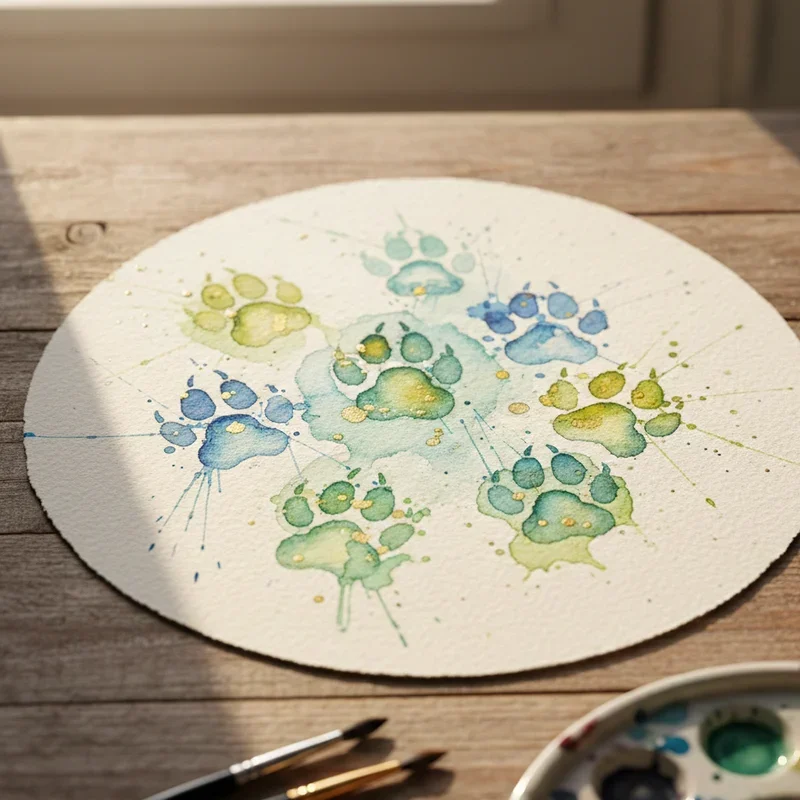Paw Print Painting Ideas