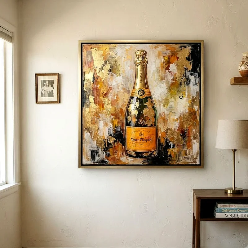 Champagne Bottle Painting Ideas