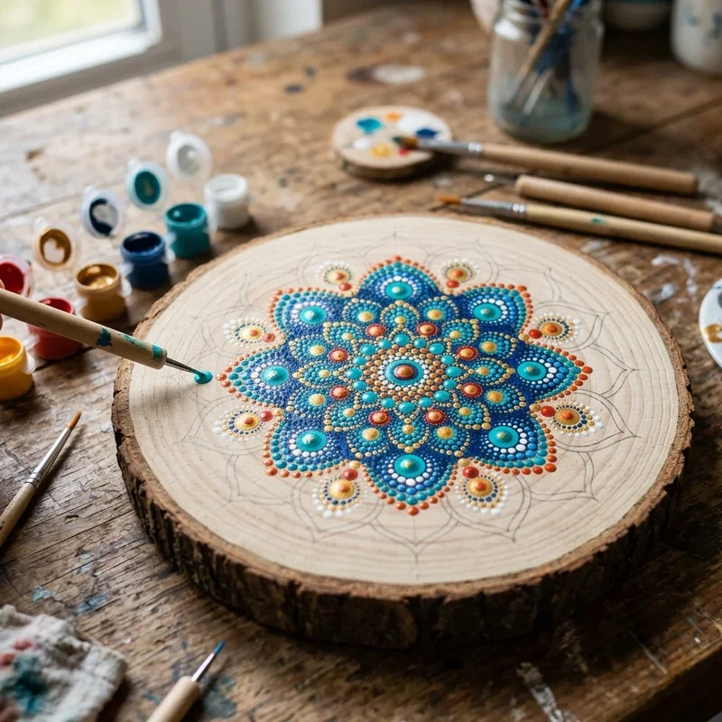 Wood Slice Painting Ideas