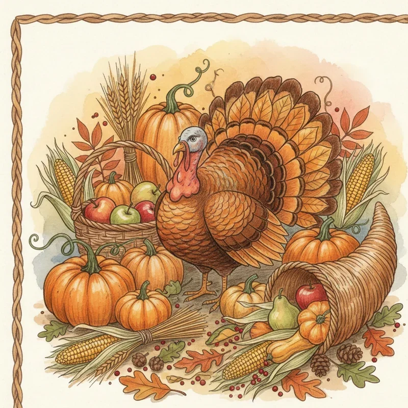 Thanksgiving Drawing Ideas