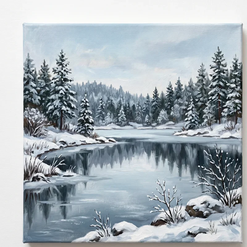 Winter Painting Ideas for Beginners