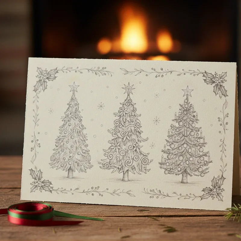 Christmas Card Drawing Ideas