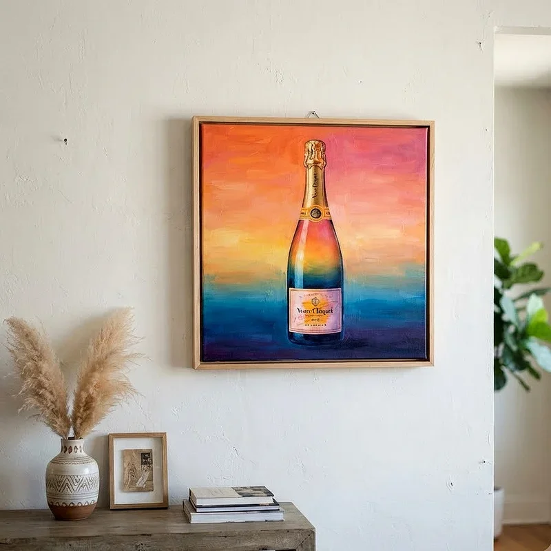 Champagne Bottle Painting Ideas