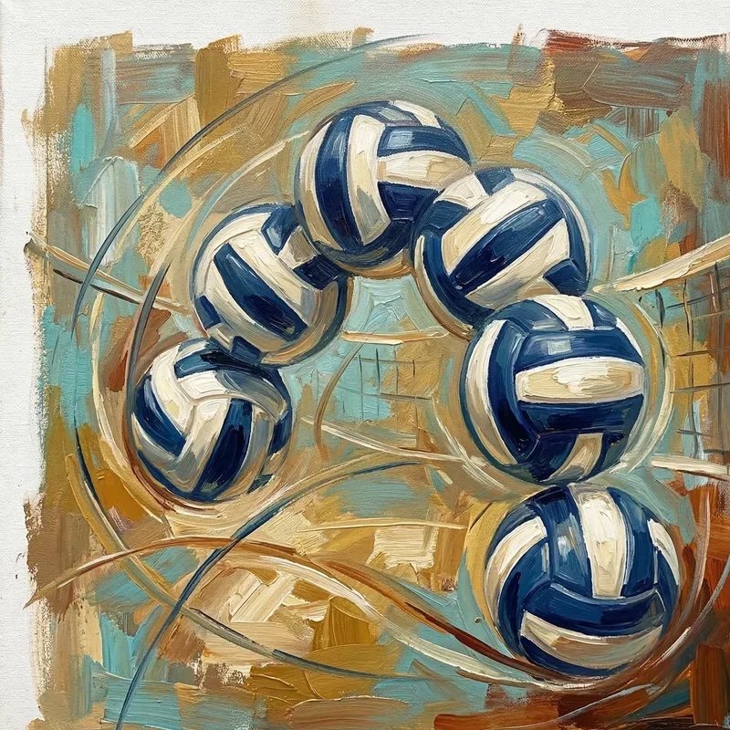 Volleyball Painting Ideas