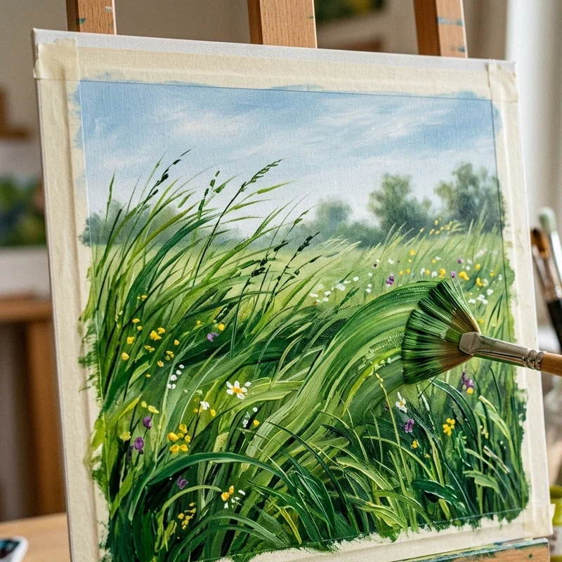 Grass Painting Ideas