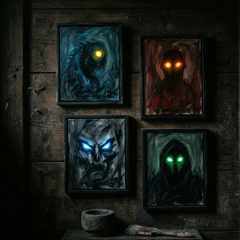 Easy Creepy Painting Ideas