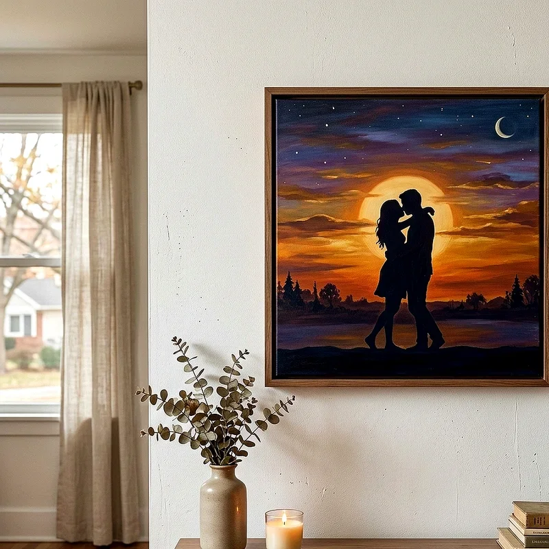 Date Night Canvas Painting Ideas