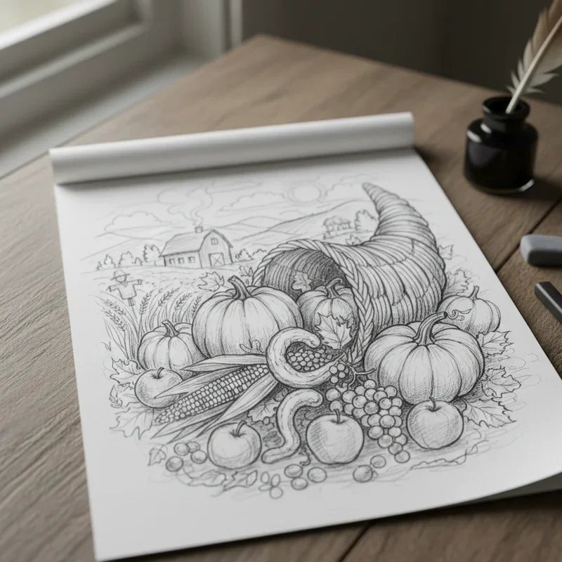 Thanksgiving Drawing Ideas