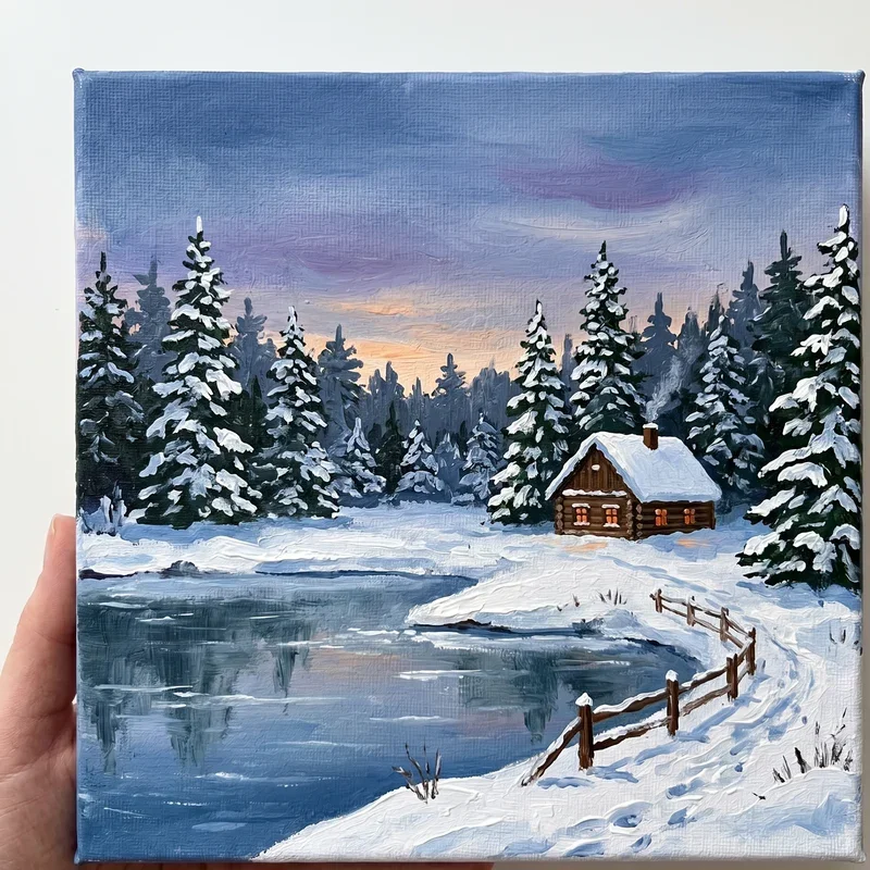 15 Winter Painting Ideas for Beginners to Spark Creativity