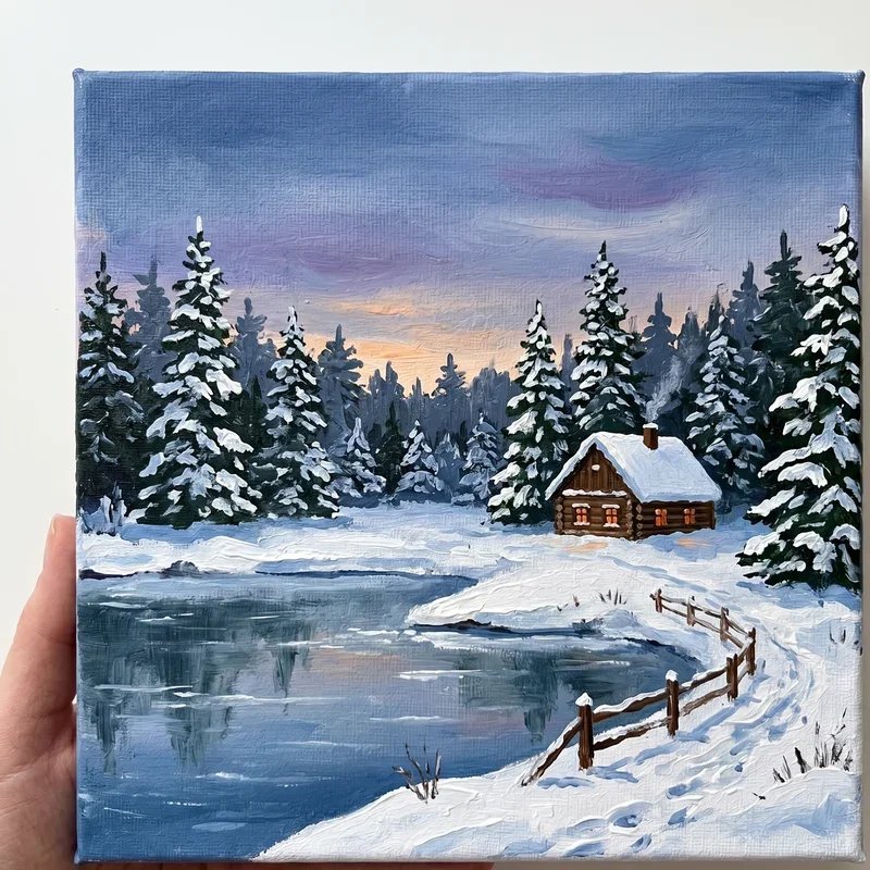 Winter Painting Ideas for Beginners