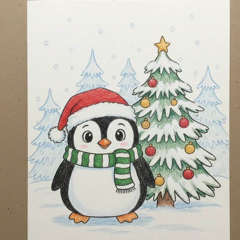 Christmas Card Drawing Ideas