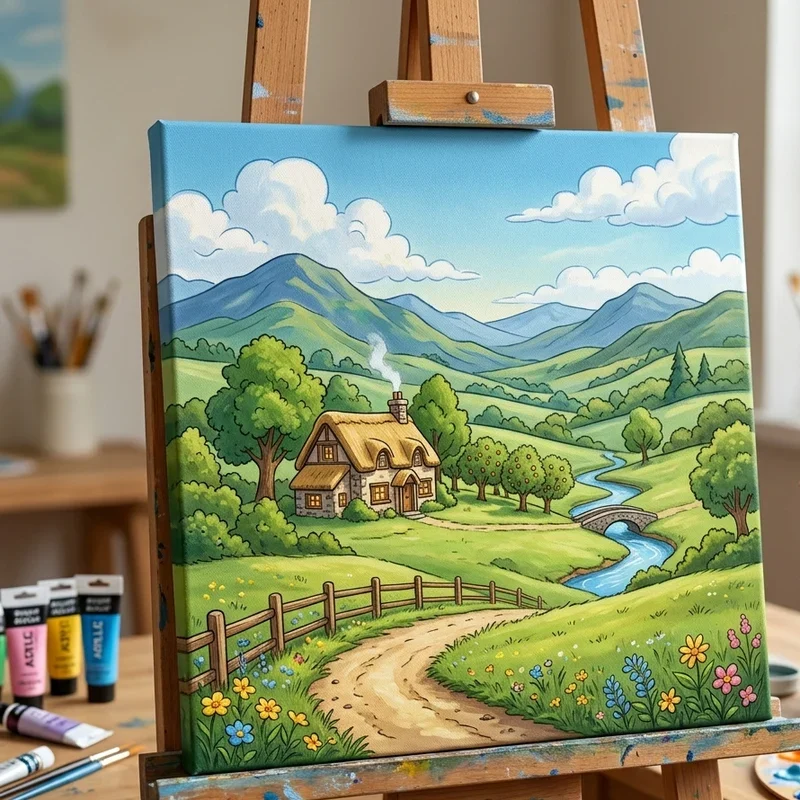 Canvas Cartoon Painting Ideas