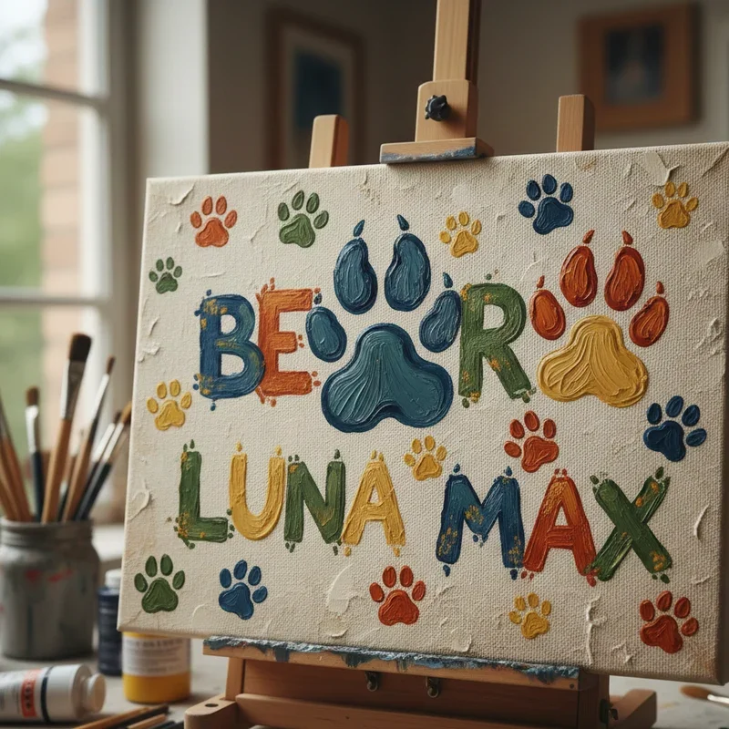 Paw Print Painting Ideas