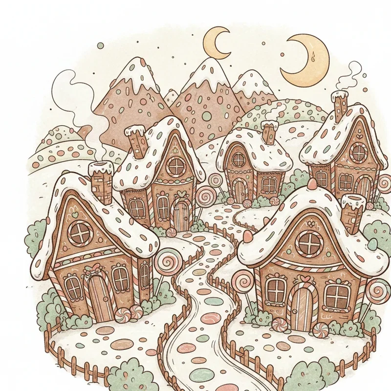 Gingerbread House Drawing Ideas