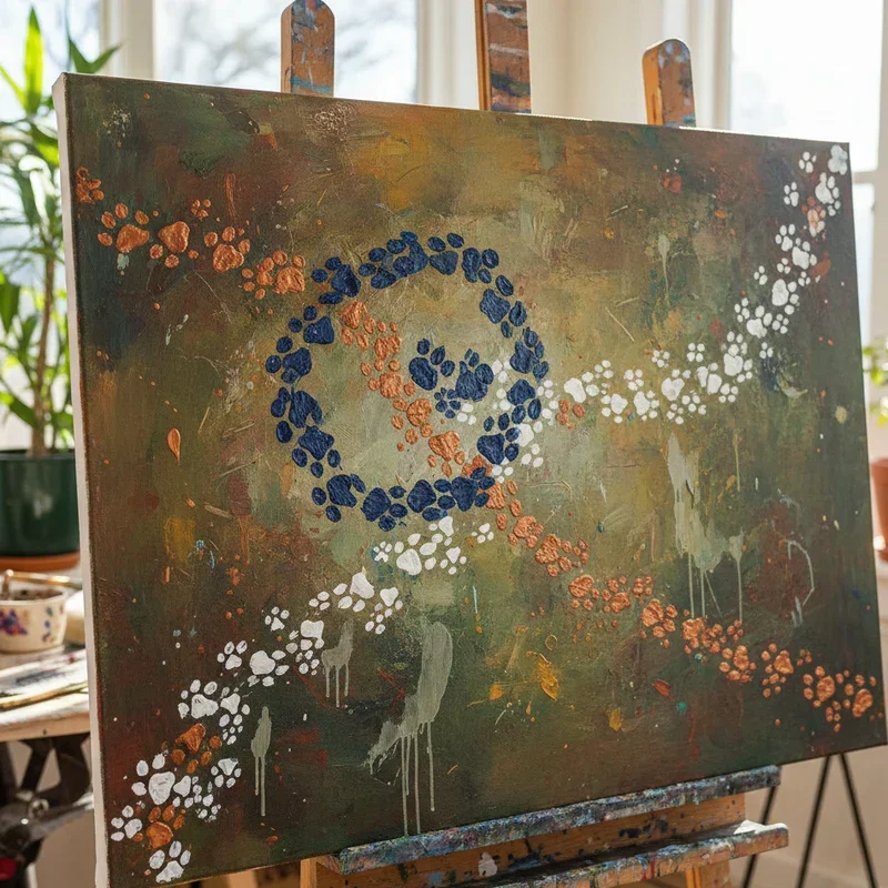 Paw Print Painting Ideas