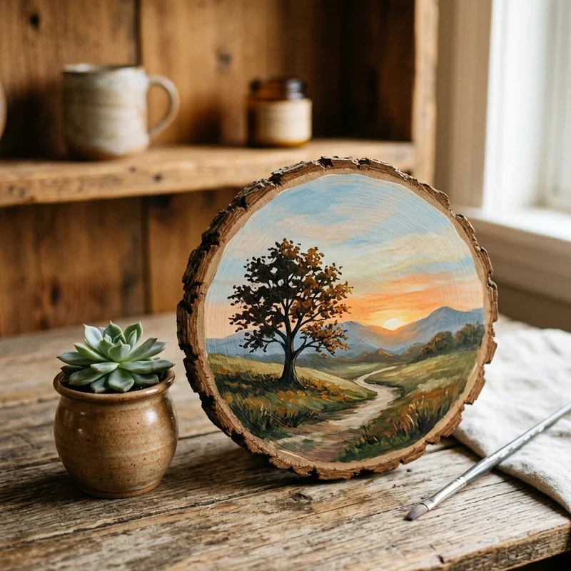 Wood Slice Painting Ideas