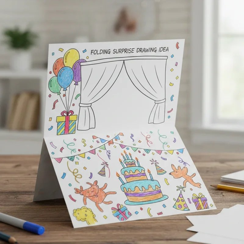 Folding Surprise Drawing Ideas