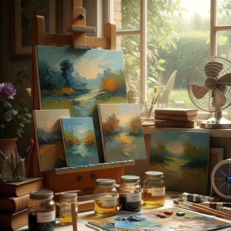 How to Dry Oil Painting Overnight