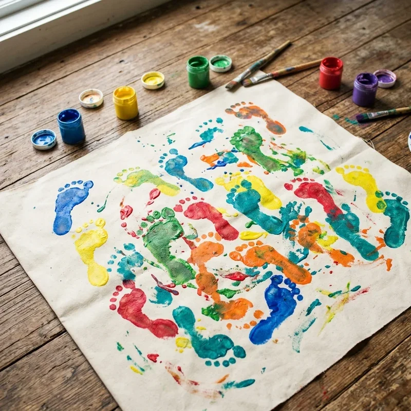 15 Feet Painting Ideas for Unique Footprint Designs