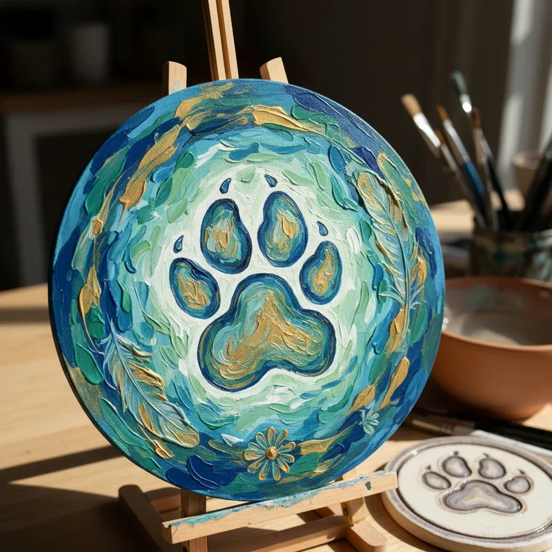 Paw Print Painting Ideas