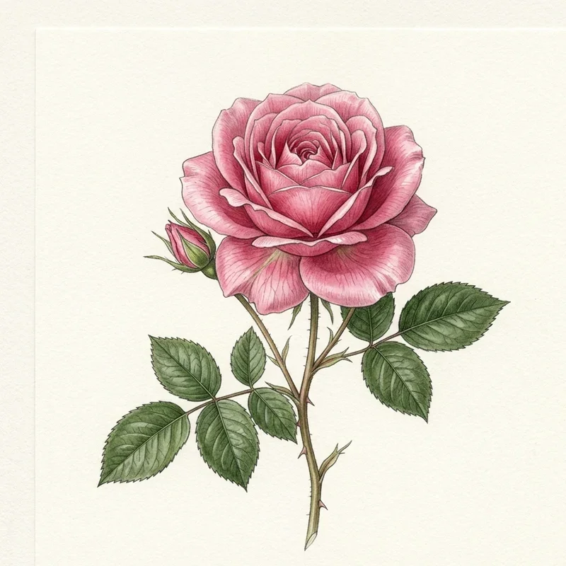 How to Make a Rose Drawing