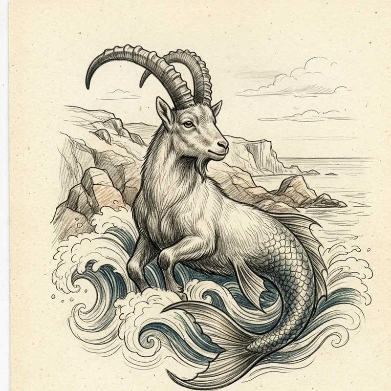 15 Capricorn Drawing Ideas for Stylish Zodiac Art