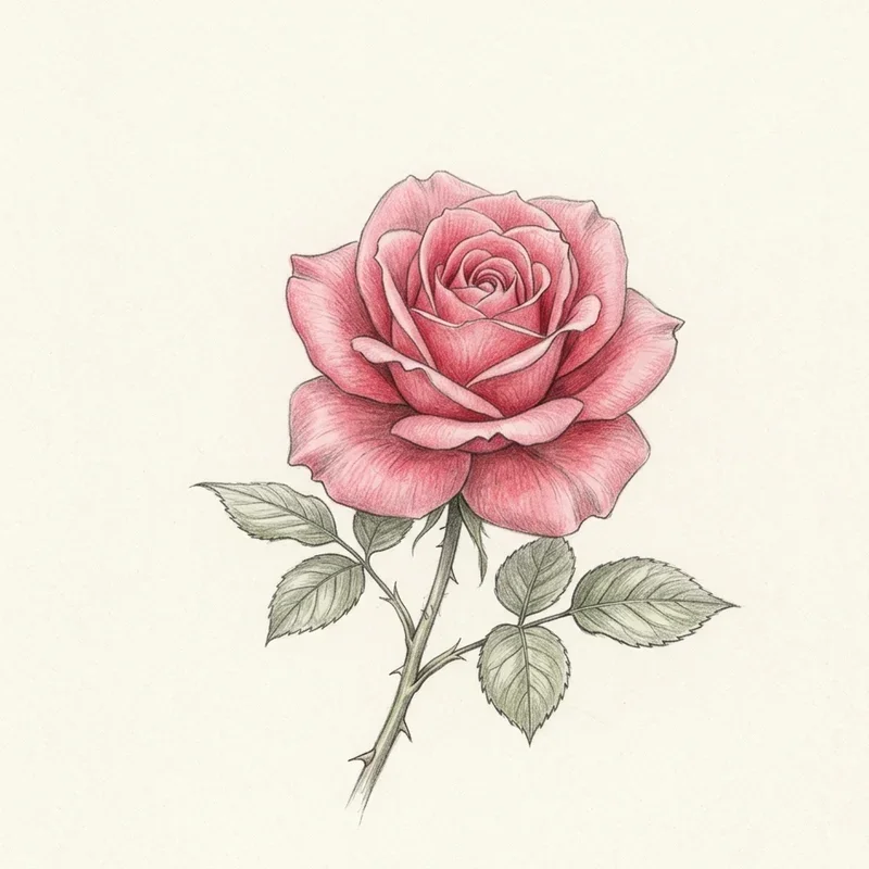How to Make a Rose Drawing Step by Step for Beginners&nbsp;
