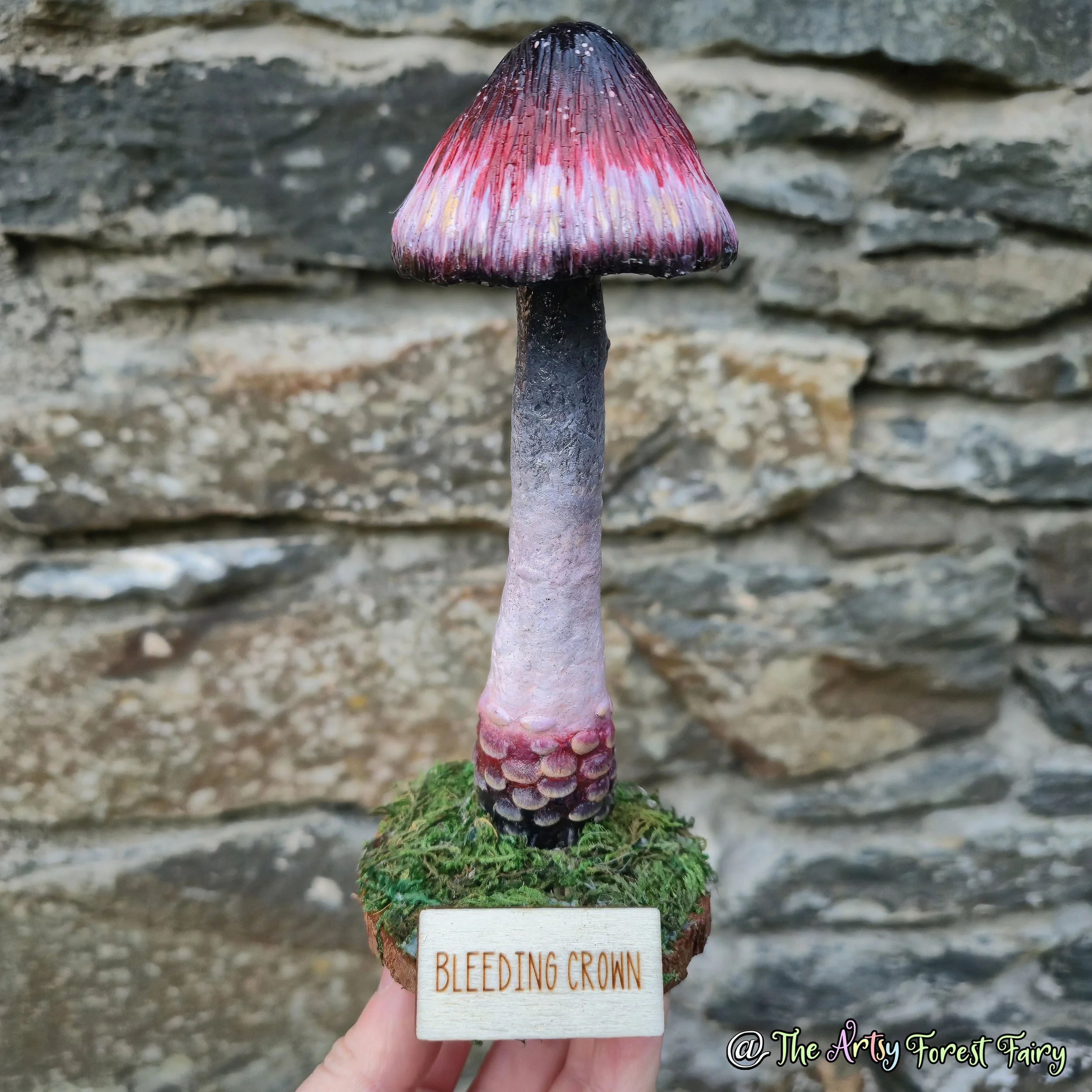 Bleeding Crown Mushroom Handmade Fantasy Skyrim The Elder Scrolls Décor
