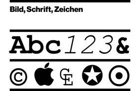 Schrift, Bild, Zeichen