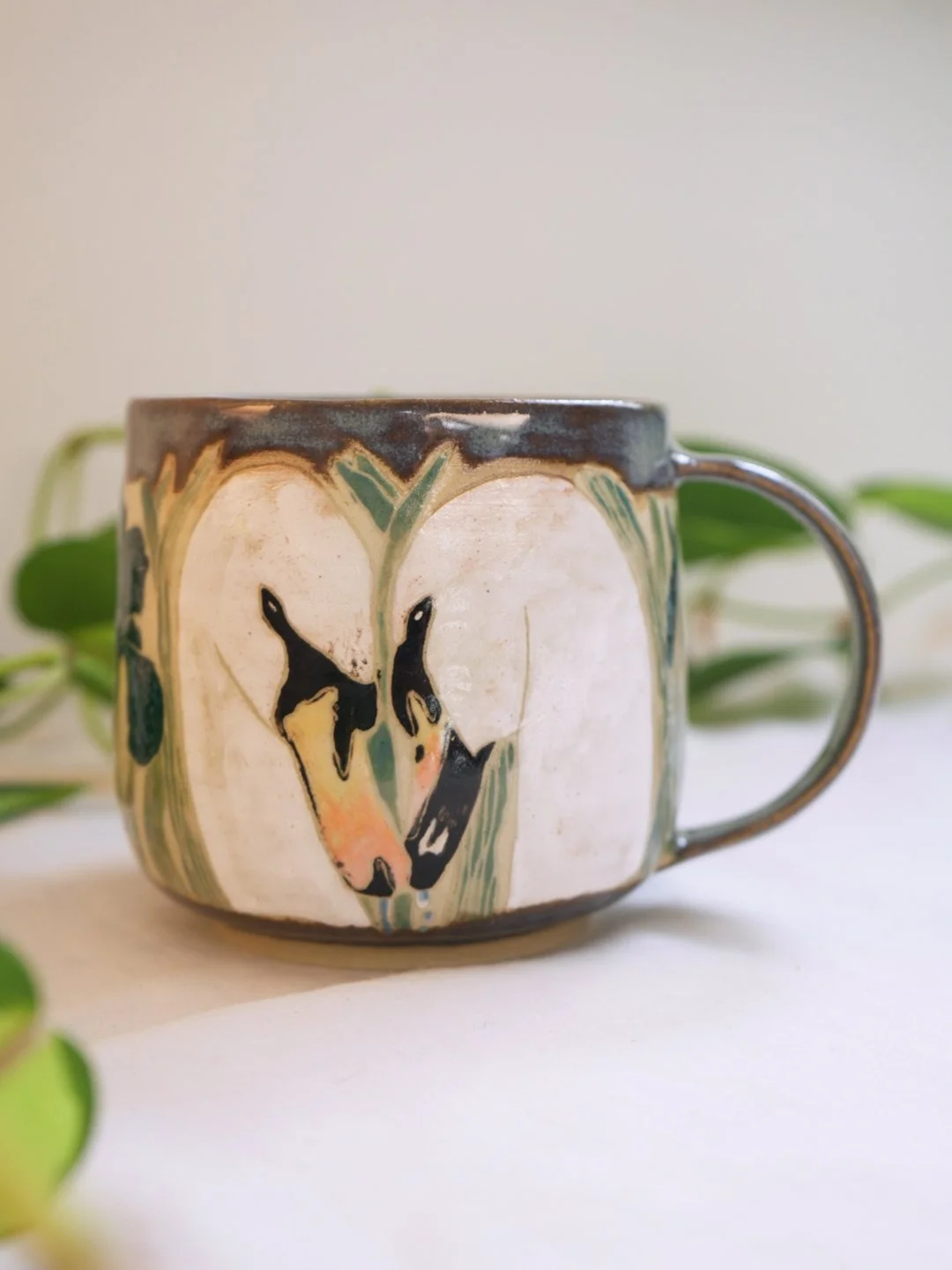 Swans and Irises Mug 1