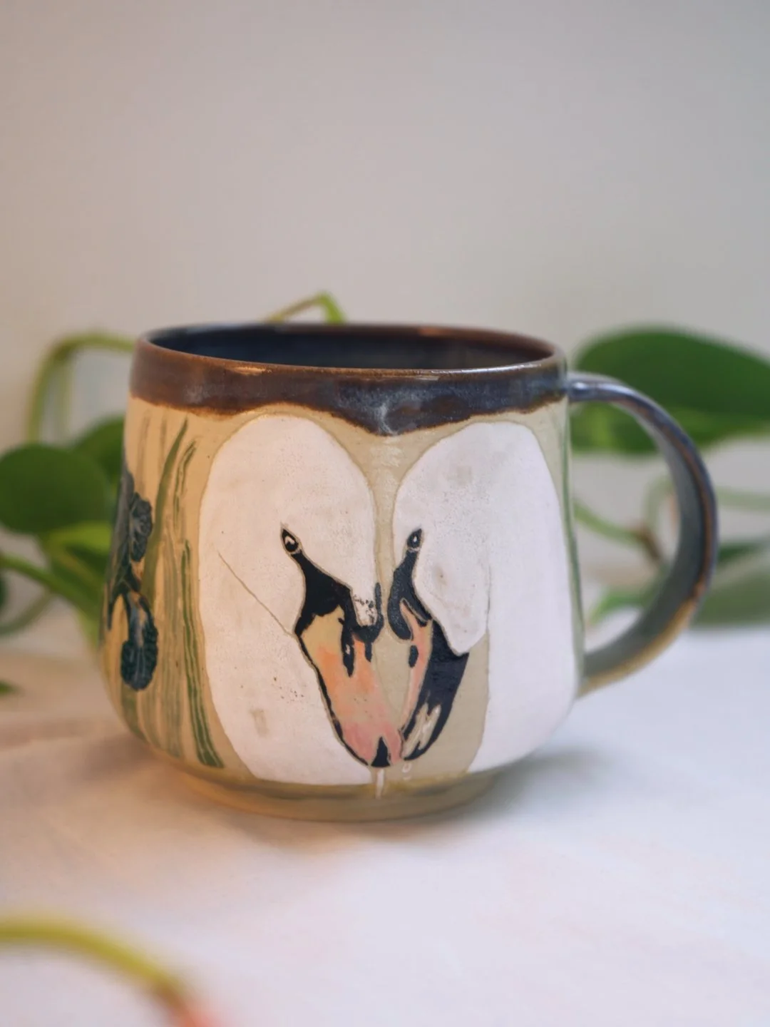 Swans and Irises Mug 2