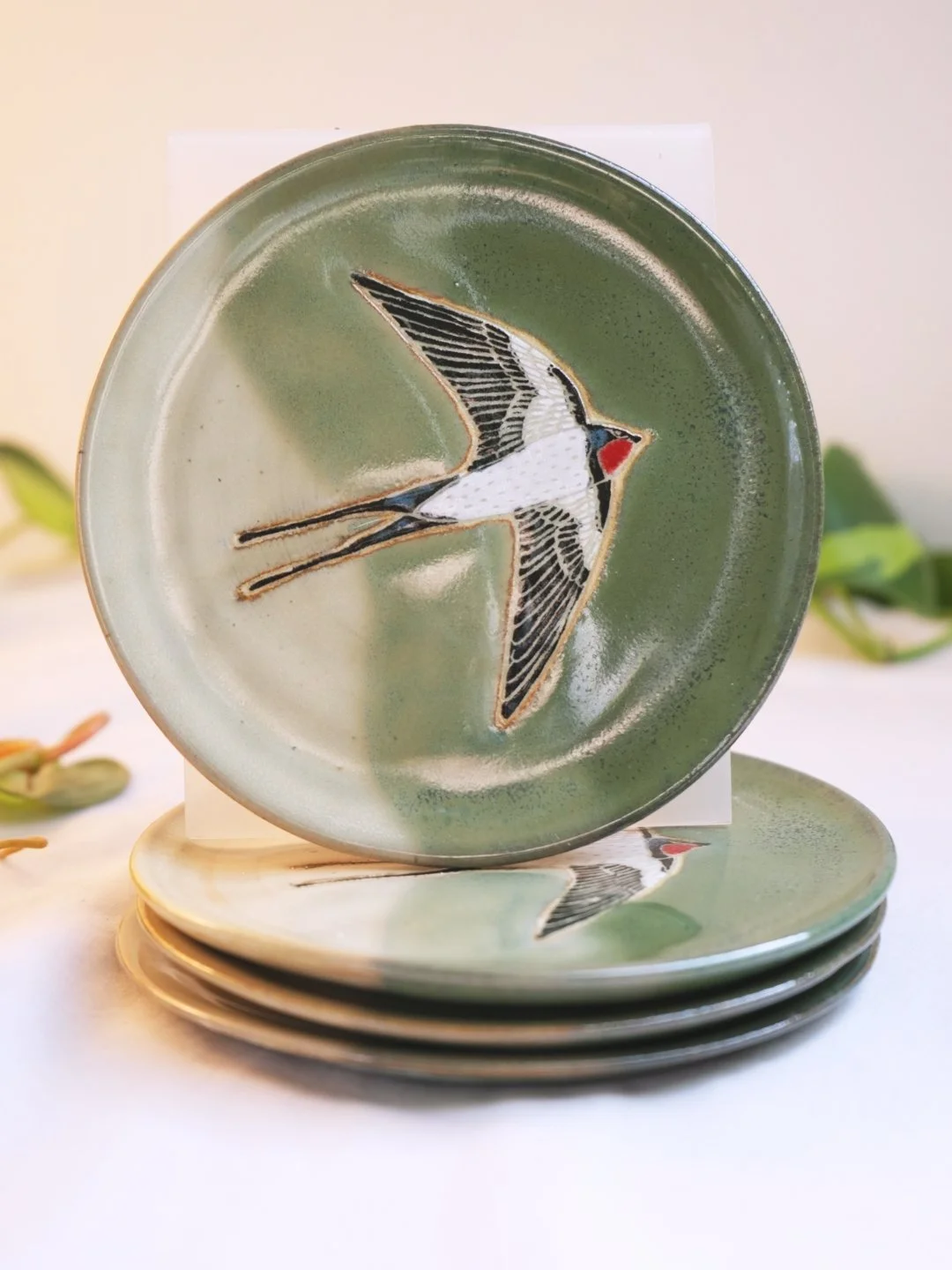 Swallow in Flight Saucer