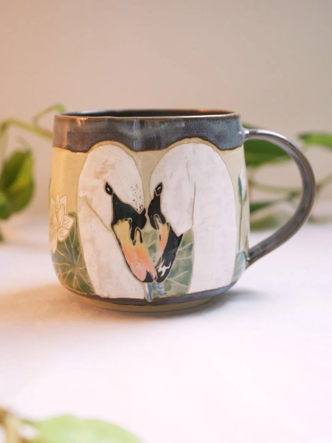 PRE-ORDER Swans and Lotus Mug
