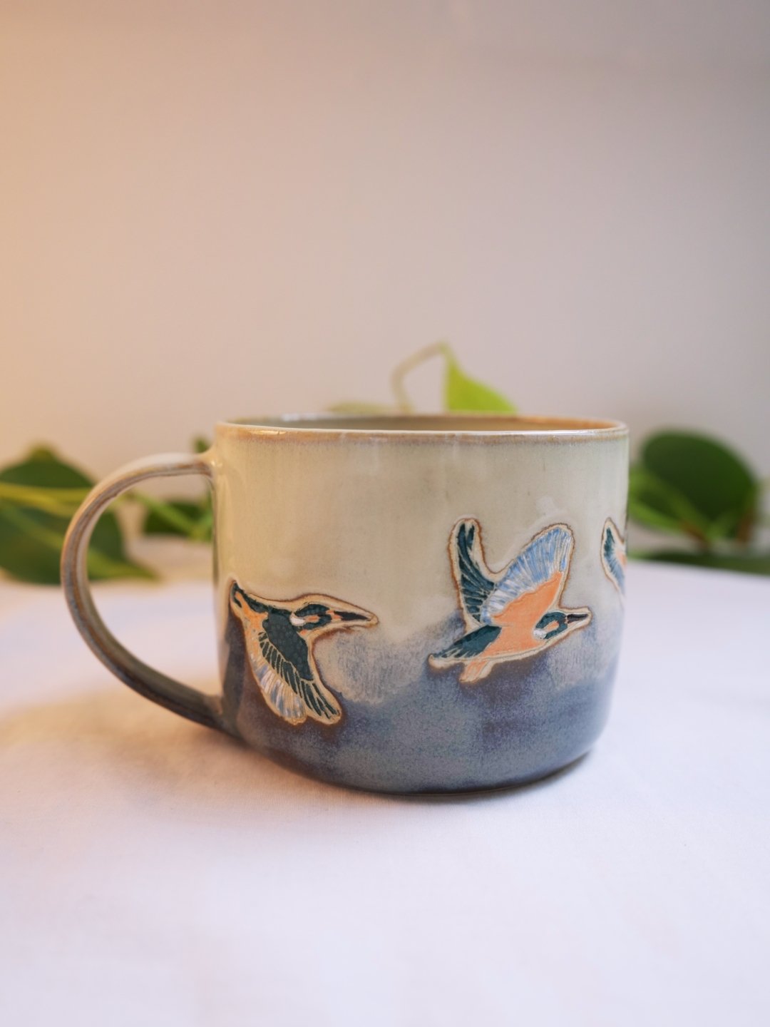 Kingfishers in Flight Mug