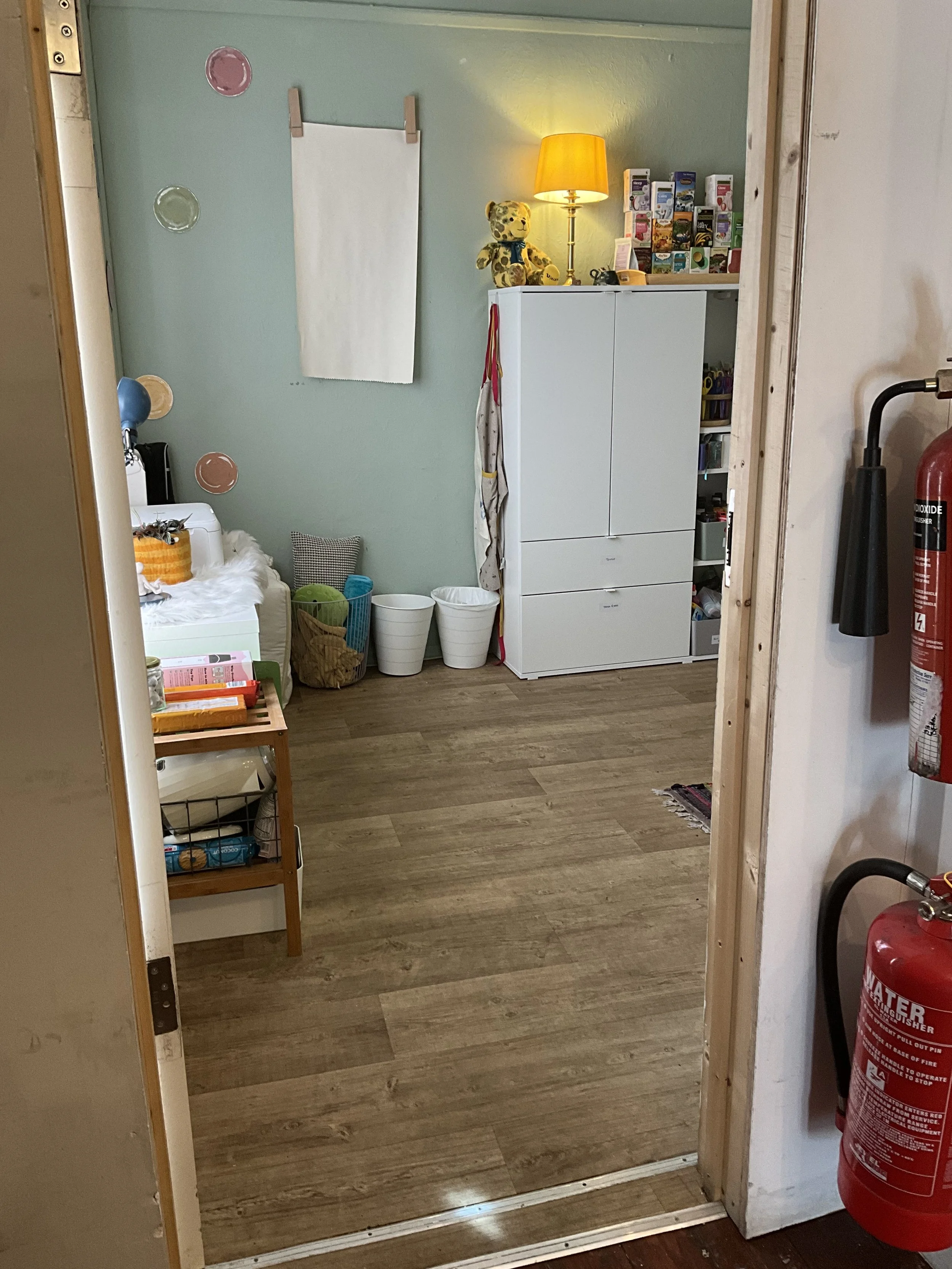 Image of the doorway into the therapy space