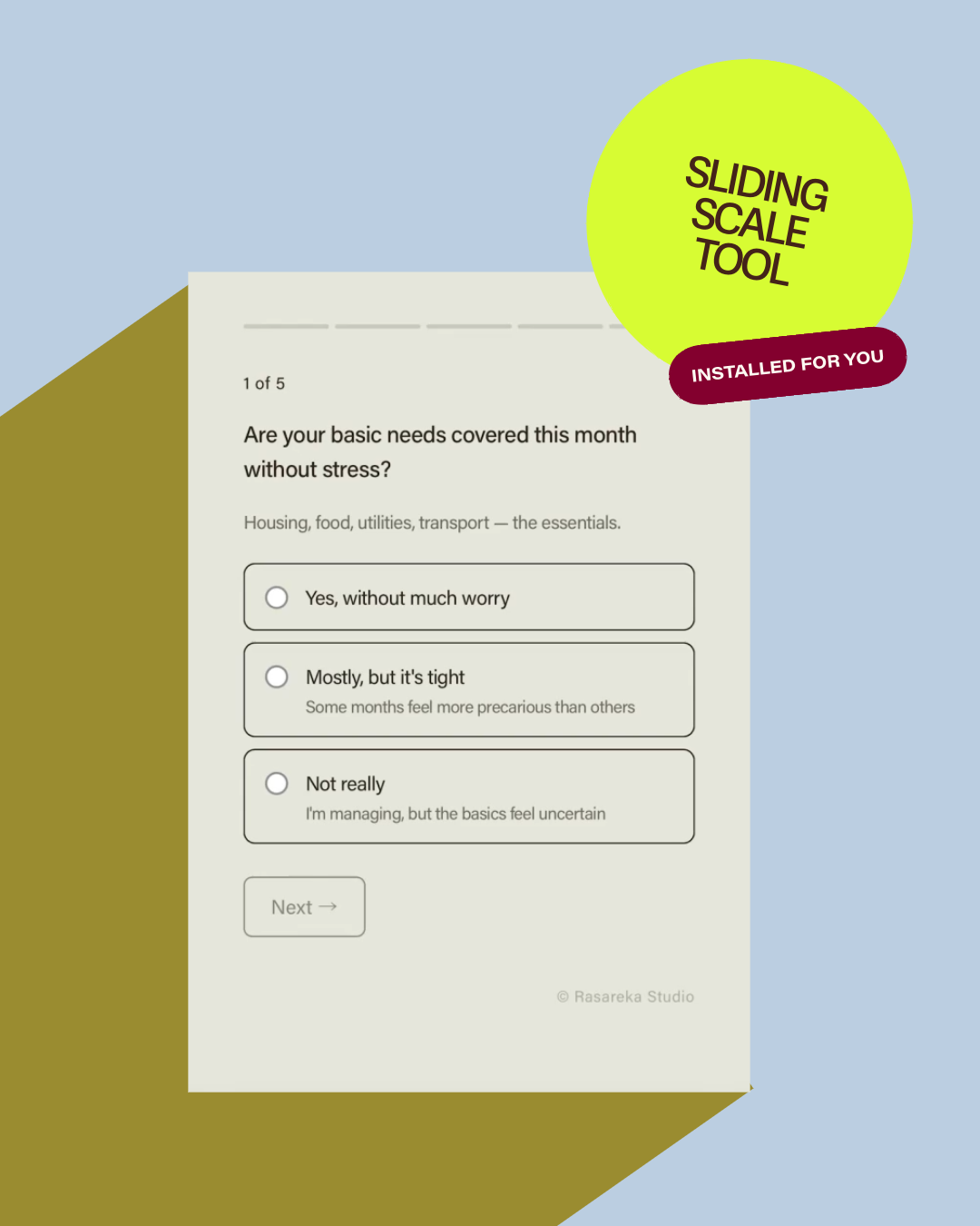 Installed For You | Sliding Scale Tool
