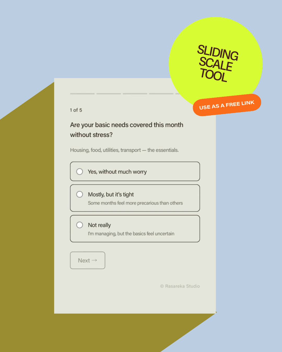 FREE Sliding Scale Tool