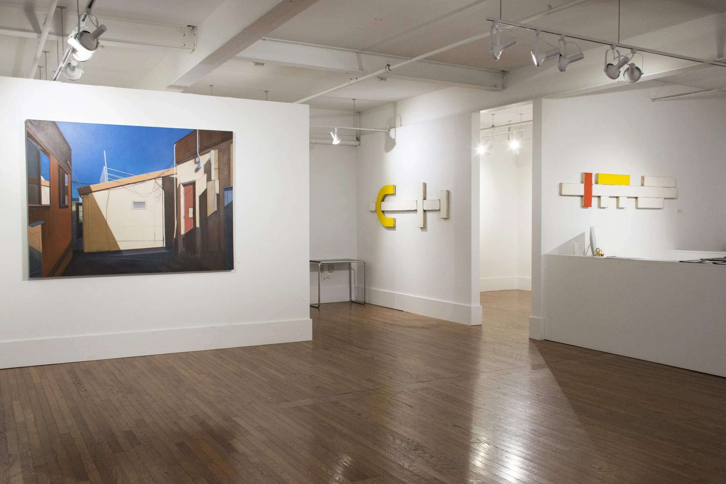 Installation view,  Thoralf Knobloch + Gary Kuehn , 2016