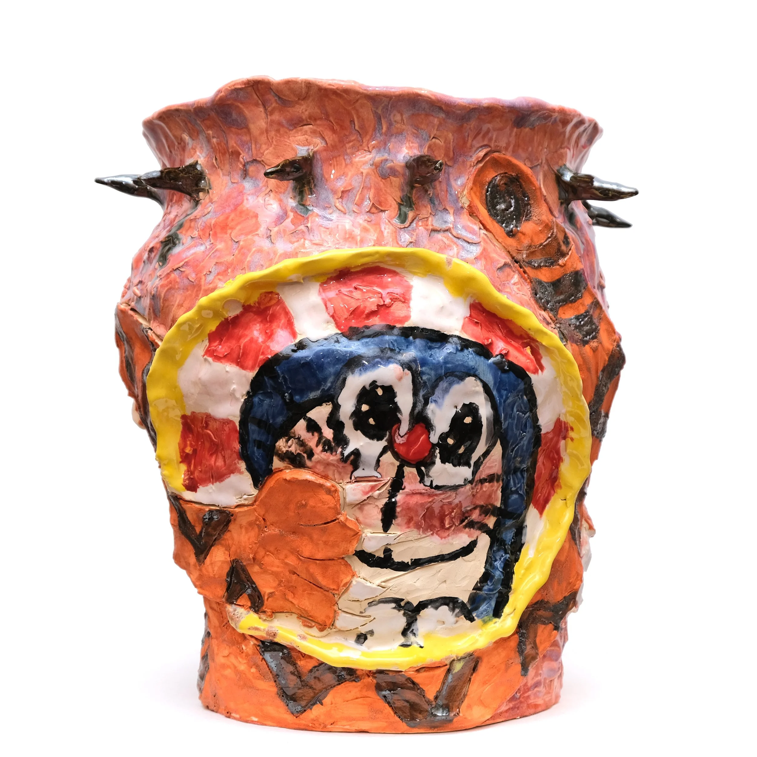  Horangi vs Doraemon , 2022
Stoneware, glaze, majolica and underglaze
32 x 29 x 29 cm | 13 x 11 1/2 x 11 1/2 in