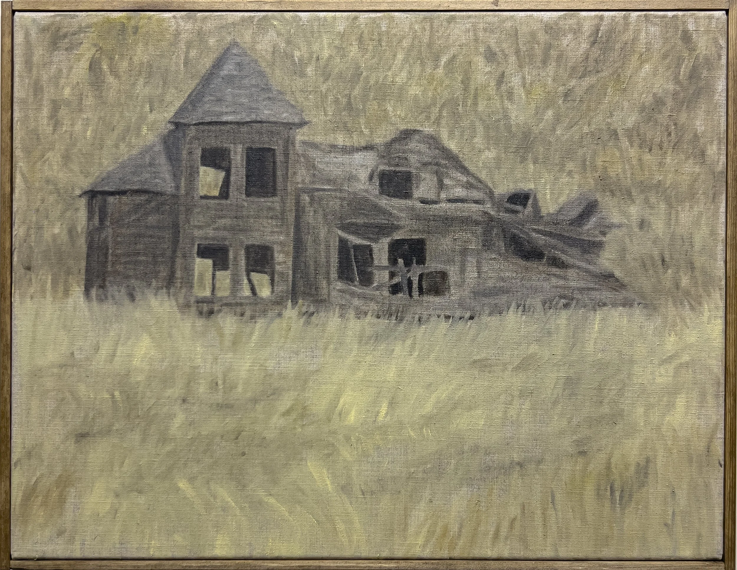  Ghost Estate , 2026
Oil on linen, artist made pine frame
14 5/8 x 18 7/8 in | 37 x 48 cm